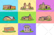 design simple 2d vector objects or icons in my cartoon style