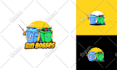 create cute cartoon logo design, mascot for your business