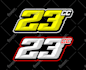 design professional racing numbers for nascar, drag and mx