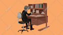 draw you an anime minimalist vector for graphic design, wallpaper, etc