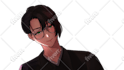 anime style character and background illustration