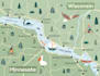 draw custom travel illustrated vector map design