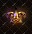design fantasy badge, crest, emblem, rank or insignia