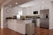 create luxury modern kitchen interior with photorealistic 3d render