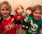 make plush doll with felt fabric hand sew