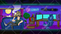 create cartoon banner for youtube, twitch, website, etc