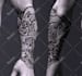 create celtic, nordic, viking, runes tattoo vector stencil design