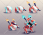 draw high quality 2d game assets, objects, props