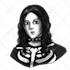 draw some simple goth or dark illustration