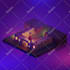 create low poly 3d model diorama scenes