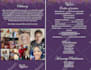 design obituary, memorial, funeral program