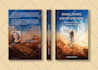 design book cover with illustration in semi realistic style