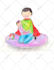 create hand painted watercolor children book illustrations