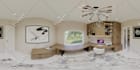 do photorealistic 3d kitchen interior design and rendering with floor plan