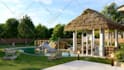 3d model and render your landscape yard pools resort concept