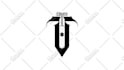 design an initial gothic monogram logo for your brand