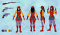 draw model sheet for any character