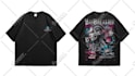 design premium futuristic, artsy, edgy style streetwear in 24 hours