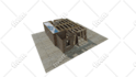make 3d isometric for design you room in blender