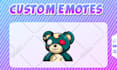 draw twitch emotes, sub badges, animated emotes, chibi emotes, vtuber for stream