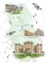 draw a custom map illustration, destination wedding map
