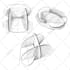 create hand drawn line art black and white from your picture or concept