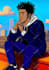 draw colorful african american style illustrations