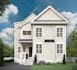 do realistic 3d rendering architecture of house exterior