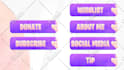 design twitch channel info button panels