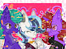 draw pony icons in colorful and aesthetic style