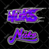 make 80s chrome retro vintage logo