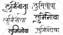 give you 3 calligraphies in sanskrit fonts, you choose the word