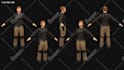 create 3d low poly character modeling, rigging, and animation for game assets