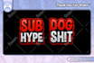 design text emote for streamer twitch, youtube, facebook