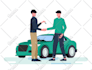 create a flat and modern illustration for apps and web