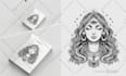 draw dark art illustration with vintage engraving style