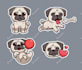 draw simple cute 2d vector cartoon in multiple emotions