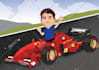 draw a professional portrait style cartoon caricature