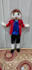 make plush doll with felt fabric hand sew