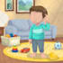 make illustration for kids story book with faceless style