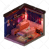 make custom stylized isometric 3d room and low poly models for you