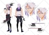 draw character design sheet in anime style