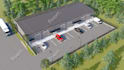 design architectural project with drawings, renders