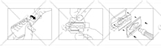 draw instruction manual vector line art step by step for your product