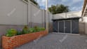 design your backyard, garden, patio, terrace, pergola, 3d realistic landscape