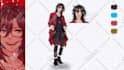 draw custom character sheet or reference sheet design in anime, furry style