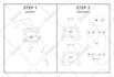 draw instruction manual, technical illustration, vector design, product line art