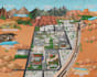 create a detailed digital map illustration of your property or venue