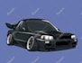 make vector car illustration in cartoon style