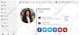 design professional clickable HTML email signature